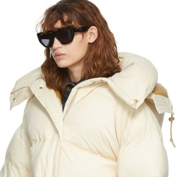 NEW Gucci LOGO GG0997S 002 Black Gray Shield Unisex Sunglasses - Picture 9 of 11